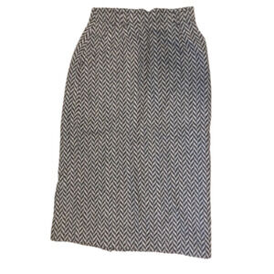 VINTAGE 90’s wool zigzag midi pencil skirt